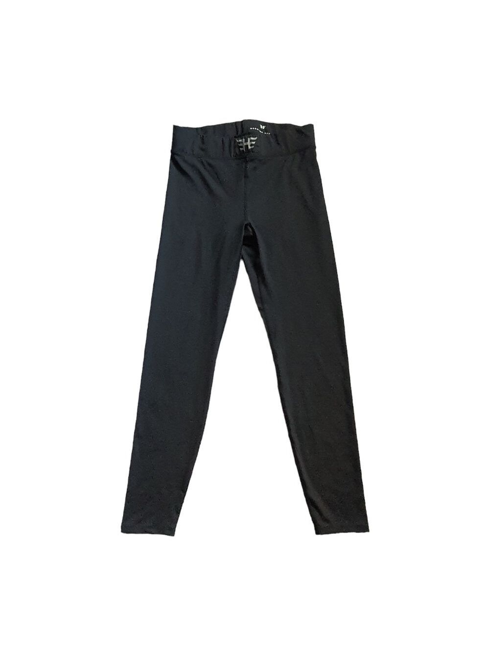 Heroine Sport Leggings Womens L Solid Black Pull on Exercise Workout